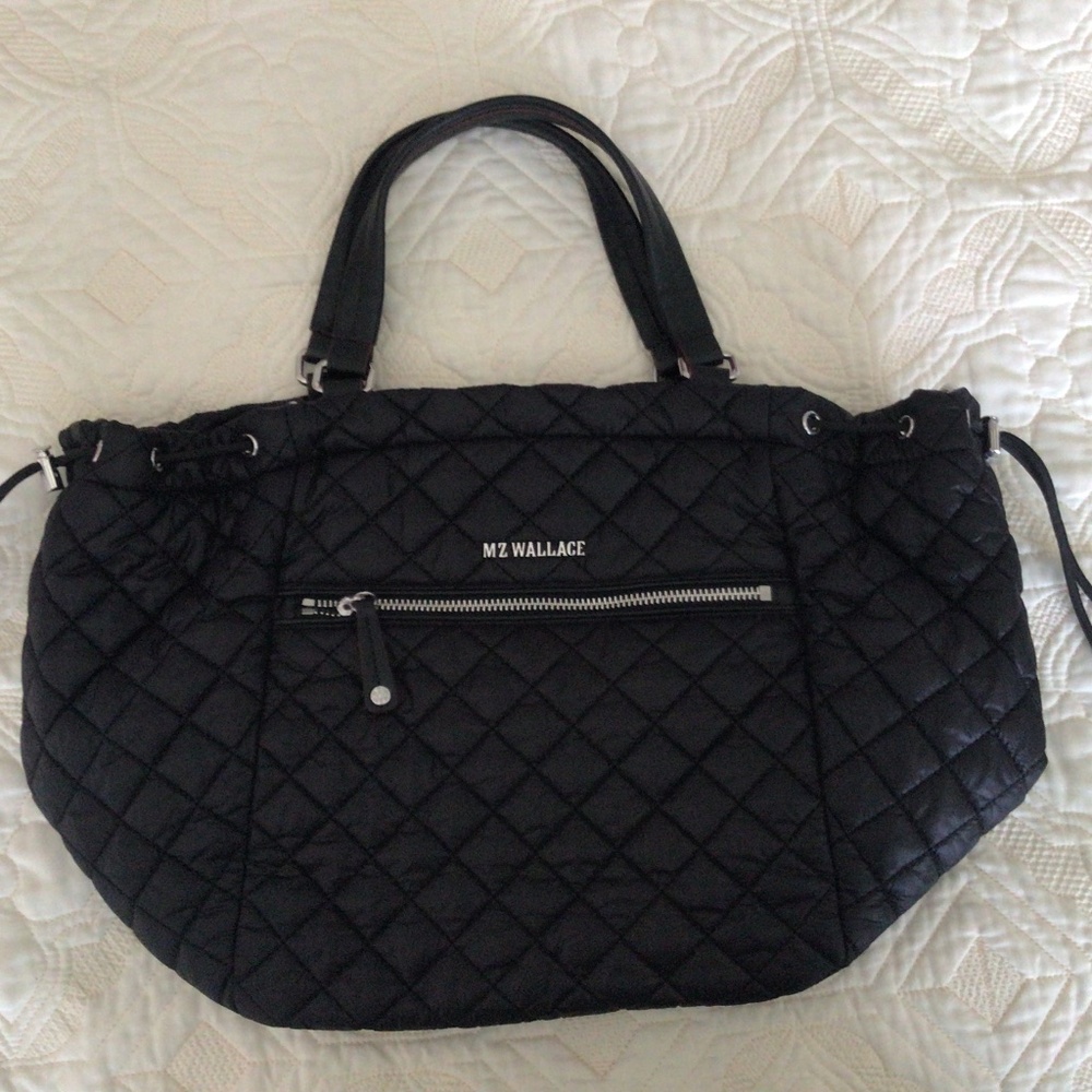 MZ Wallace Crosby Anna Tote Bag - Black/Silver